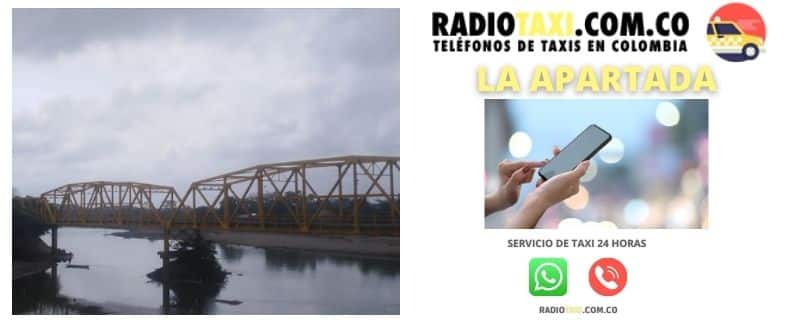 Números de Taxi en La Apartada 3 whatsapp taxi la apartada
